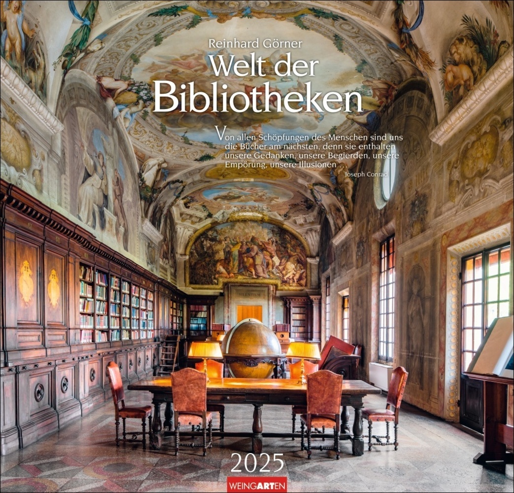 Cover: 9783839901021 | Welt der Bibliotheken Kalender 2025 | Reinhard Görner | Kalender