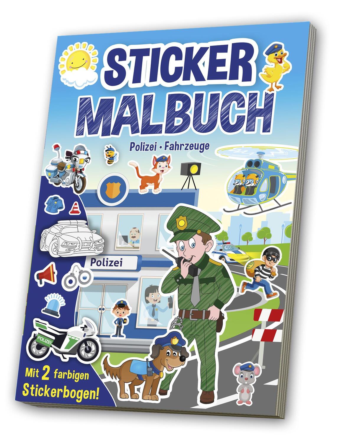 Cover: 4019393988112 | Mal- & Stickerbuch: Polizei | Broschüre | Deutsch | 2022