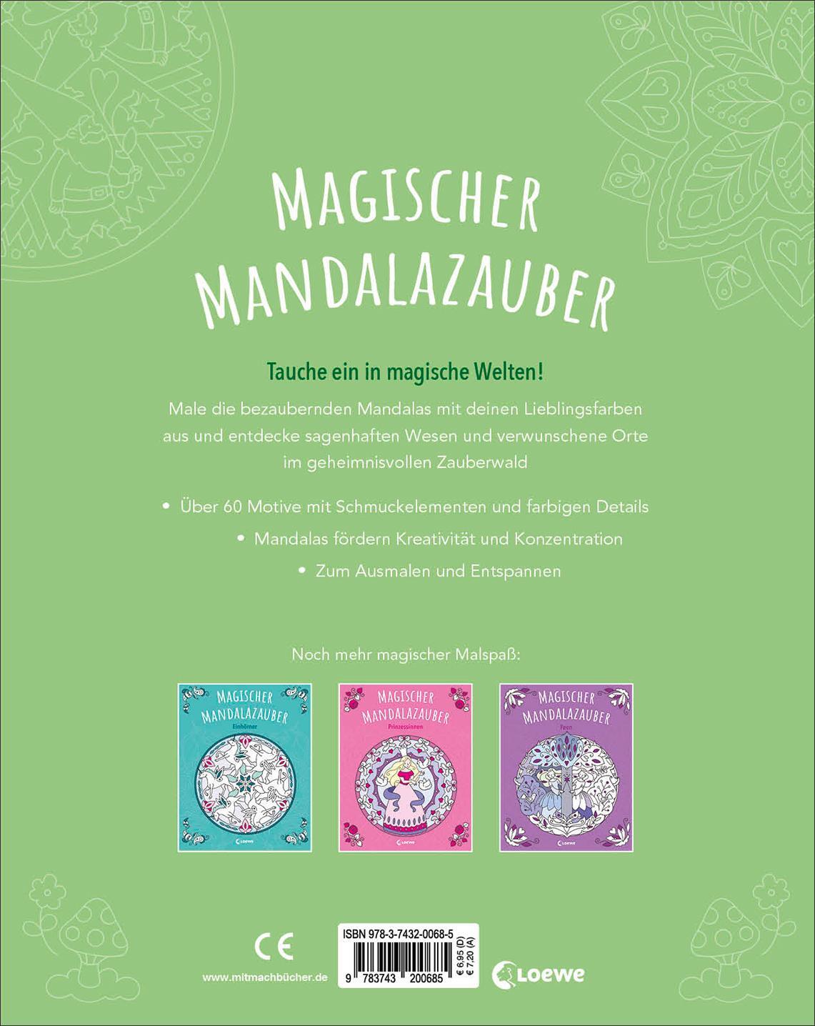 Rückseite: 9783743200685 | Magischer Mandalazauber - Zauberwald | Loewe Kreativ | Taschenbuch