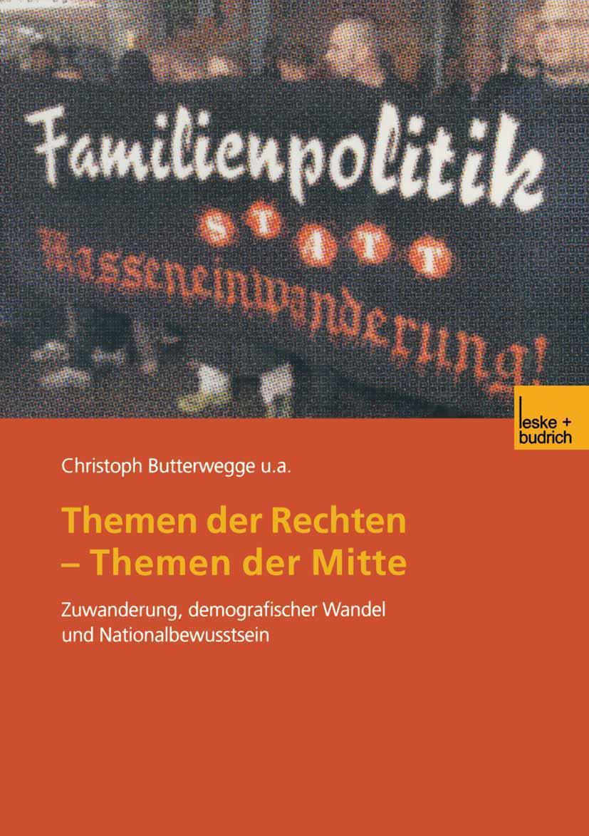 Cover: 9783810034199 | Themen der Rechten - Themen der Mitte | Christoph Butterwegge (u. a.)