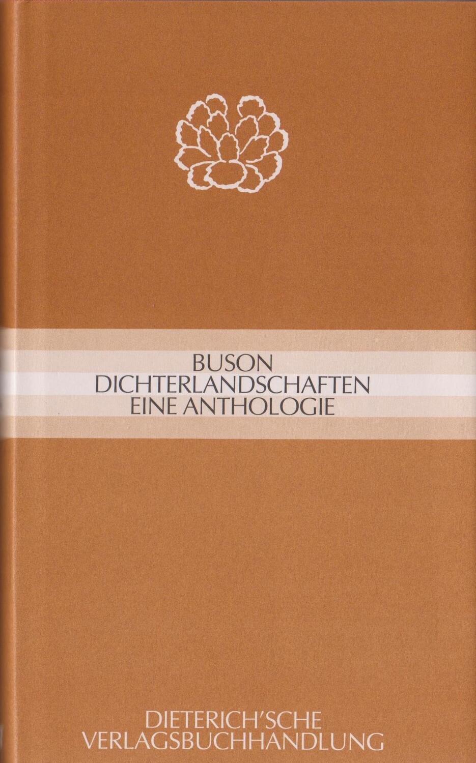 Cover: 9783871620300 | Dichterlandschaften | Eine Anthologie | Yosa Buson | Buch | Deutsch