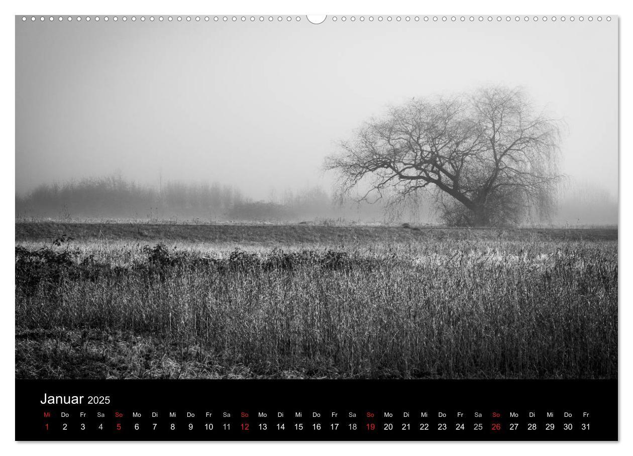 Bild: 9783435567225 | Monochrom 2025 (Wandkalender 2025 DIN A2 quer), CALVENDO...