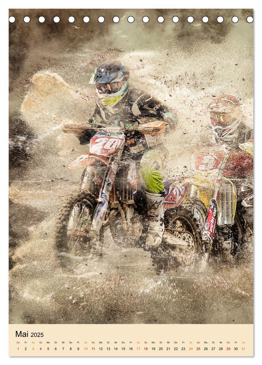 Bild: 9783435890385 | Motocross - Sport der Extreme (Tischkalender 2025 DIN A5 hoch),...