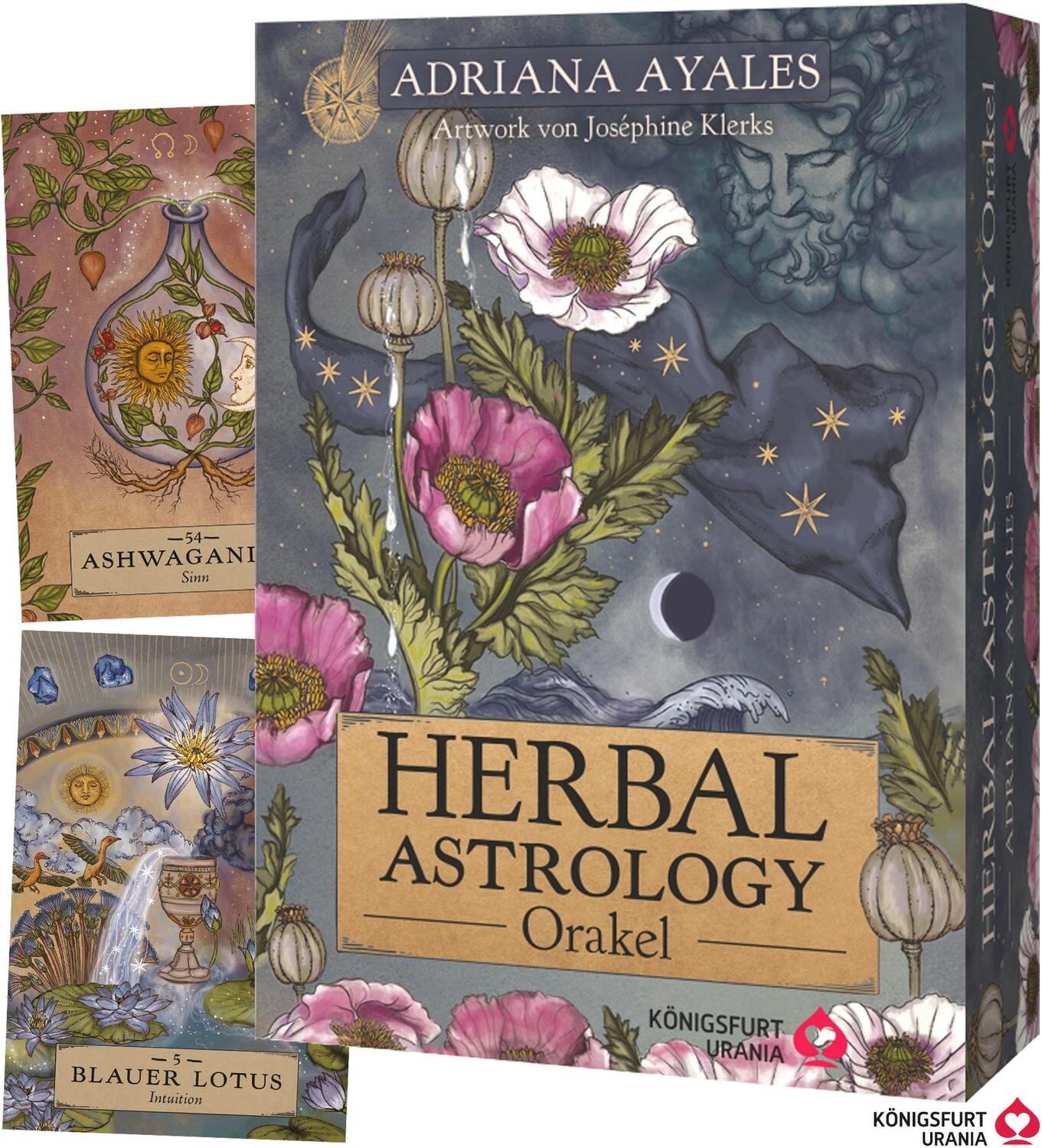 Cover: 9783868267990 | Herbal Astrology Orakel: 55 Karten mit Botschaften und Anleitungen