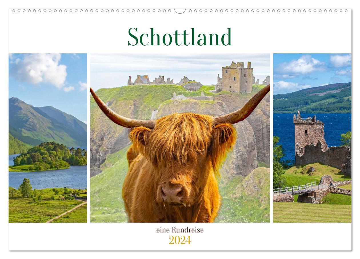 Cover: 9783675488588 | Schottland - eine Rundreise (Wandkalender 2024 DIN A2 quer),...