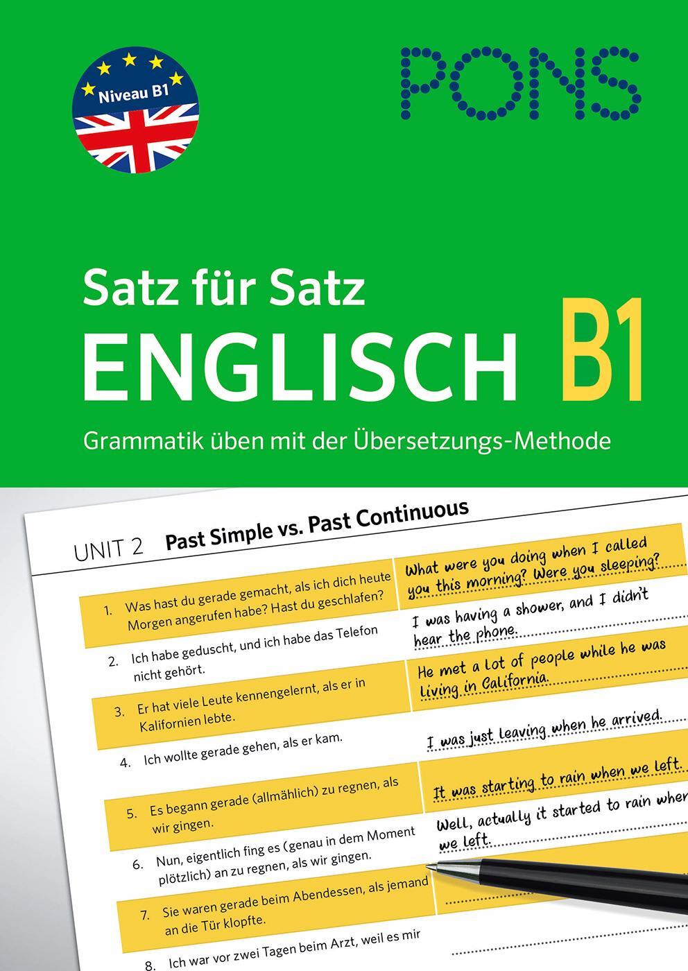 Cover: 9783125623156 | PONS Satz für Satz Englisch B1 | Taschenbuch | Deutsch | 2021
