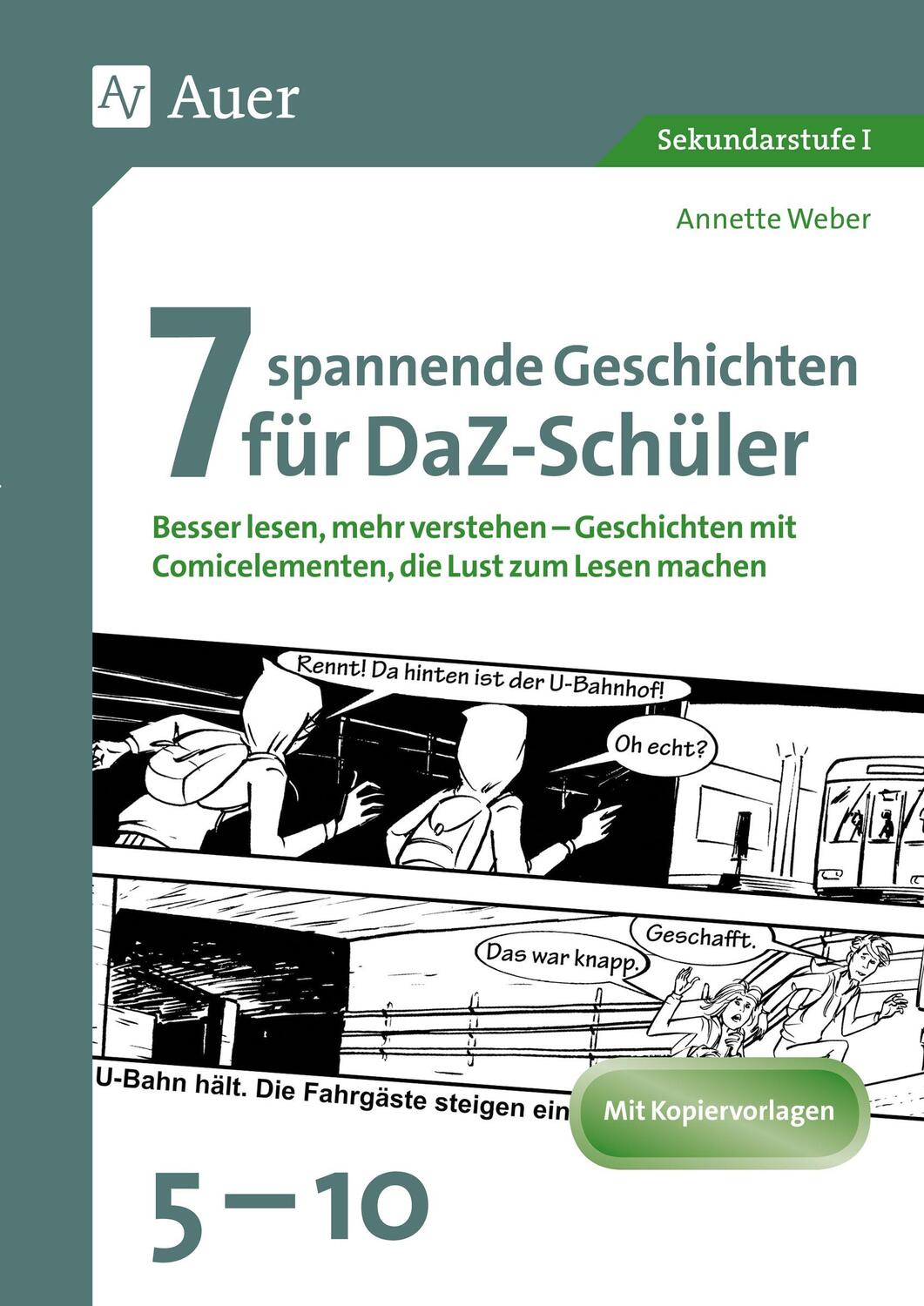 Cover: 9783403080282 | 7 spannende Geschichten für DaZ-Schüler 5-10 | Annette Weber | Deutsch