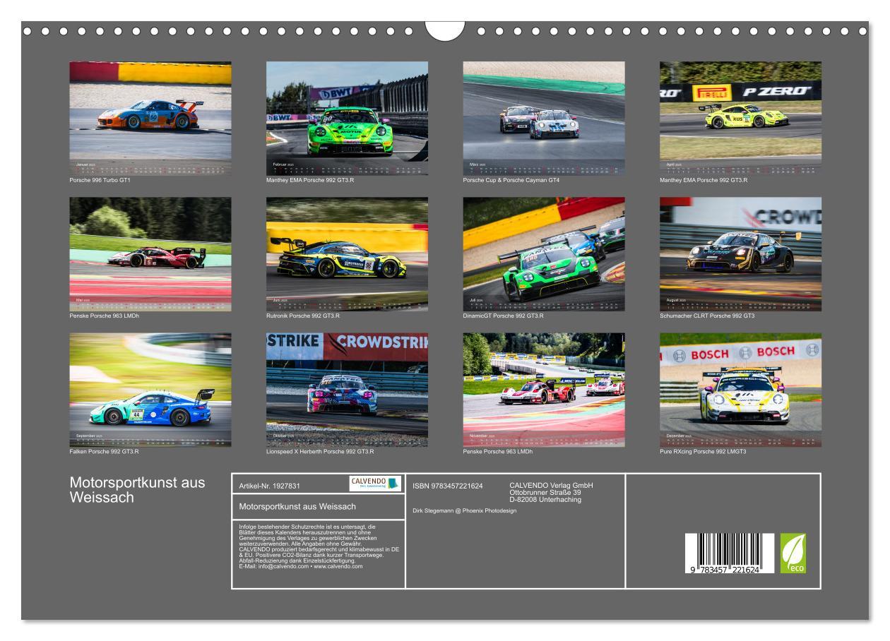 Bild: 9783457221624 | Motorsportkunst aus Weissach (Wandkalender 2025 DIN A3 quer),...