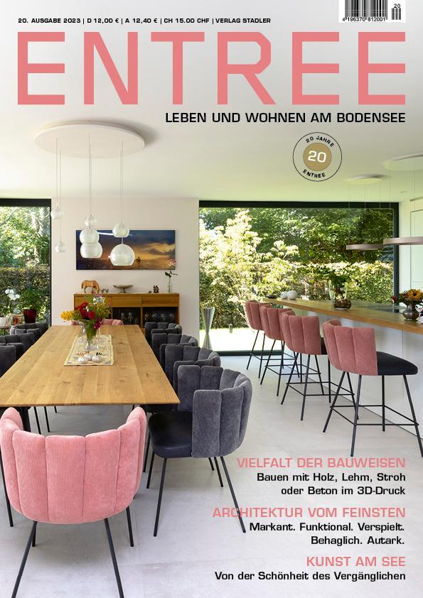 Cover: 9783797707772 | ENTREE - Leben und Wohnen am Bodensee | 20. Ausgabe 2023 | Stadler