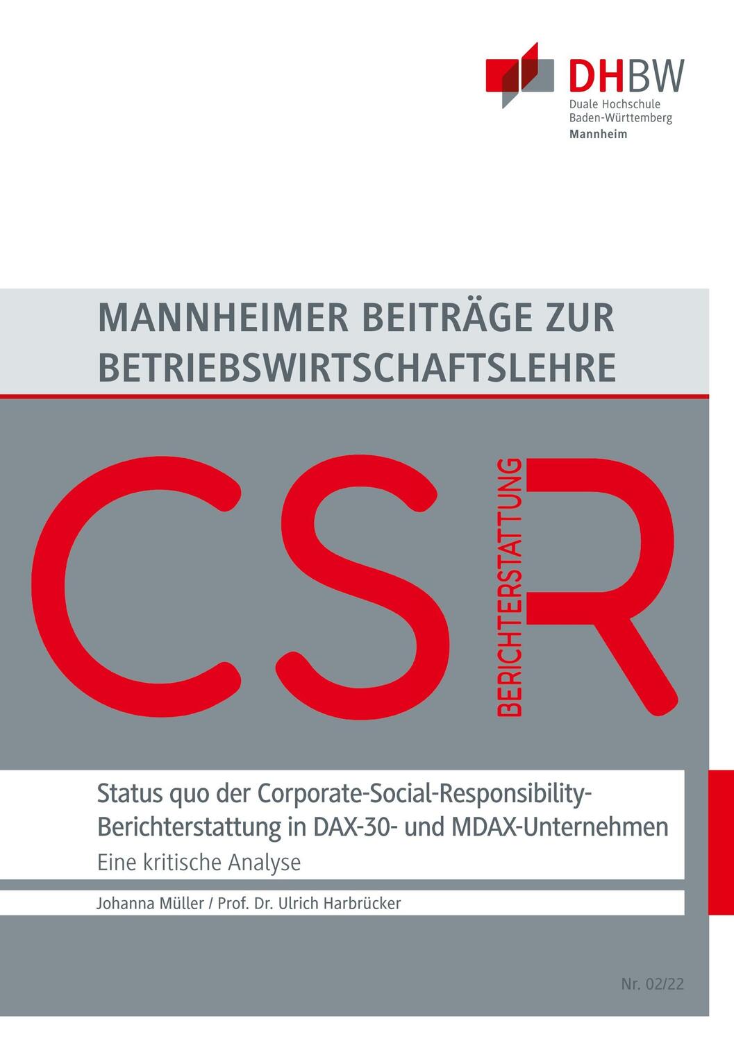 Cover: 9783754355688 | Status quo der Corporate-Social-Responsibility-Berichterstattung in...