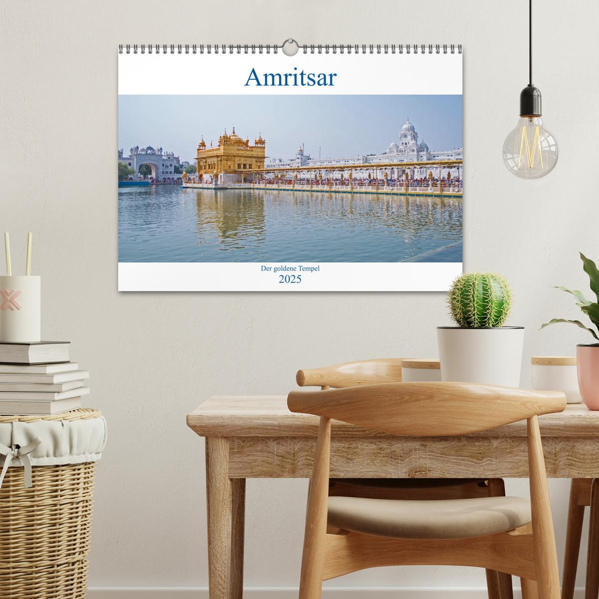 Bild: 9783435303595 | Amritsar - Der goldene Tempel (Wandkalender 2025 DIN A3 quer),...