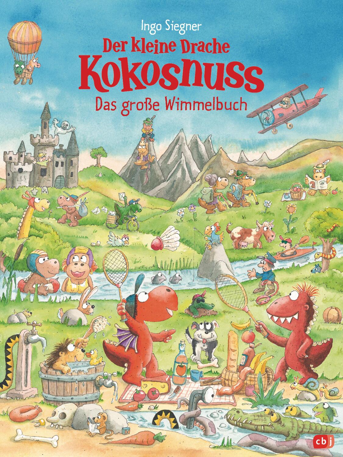Cover: 9783570177556 | Der kleine Drache Kokosnuss - Das große Wimmelbuch | Ingo Siegner