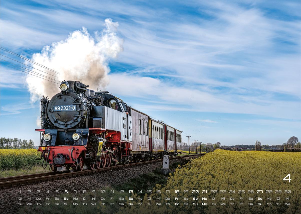 Bild: 9783986734503 | Eisenbahn - faszinierende Bahnwelt - 2025 - Kalender DIN A3 | de