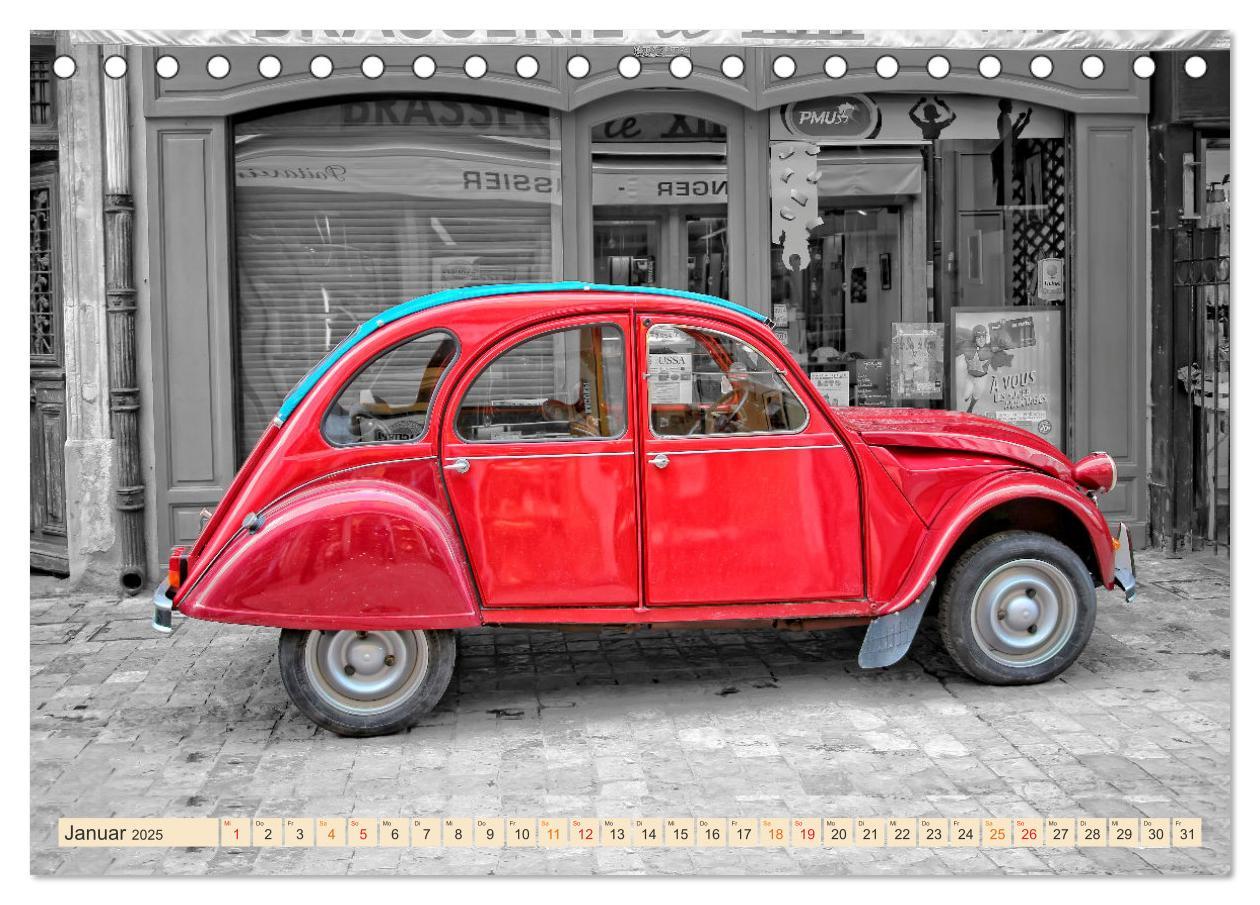 Bild: 9783383882227 | Citroën 2CV - Entenparade (Tischkalender 2025 DIN A5 quer),...