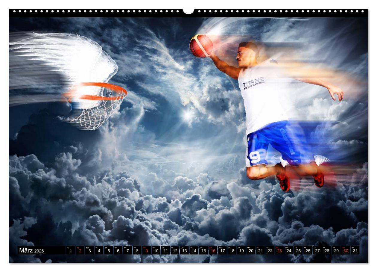 Bild: 9783435615957 | Basketball Fantasiewelten (Wandkalender 2025 DIN A2 quer), CALVENDO...