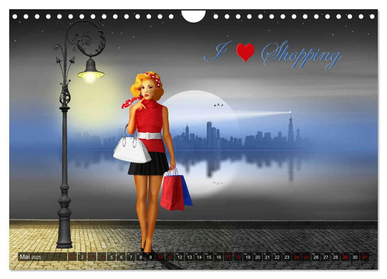 Bild: 9783435378845 | Pin-Up Girls im Retro Style by Mausopardia (Wandkalender 2025 DIN...