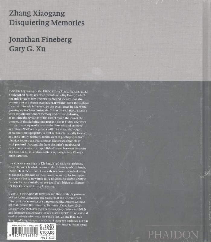 Rückseite: 9780714868929 | Zhang Xiaogang | Disquieting Memories | Jonathan Fineberg (u. a.)