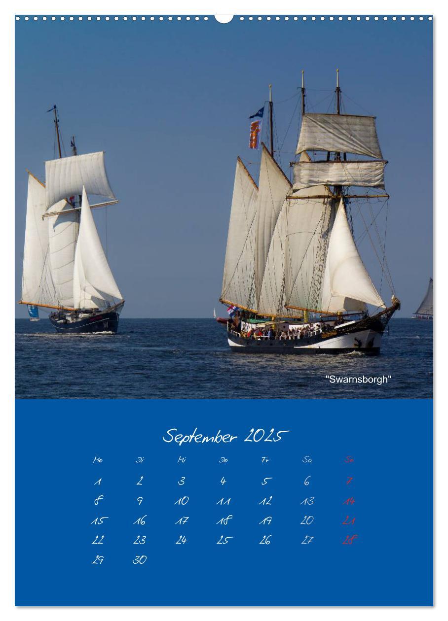 Bild: 9783457063958 | Unter Segeln (Wandkalender 2025 DIN A2 hoch), CALVENDO Monatskalender