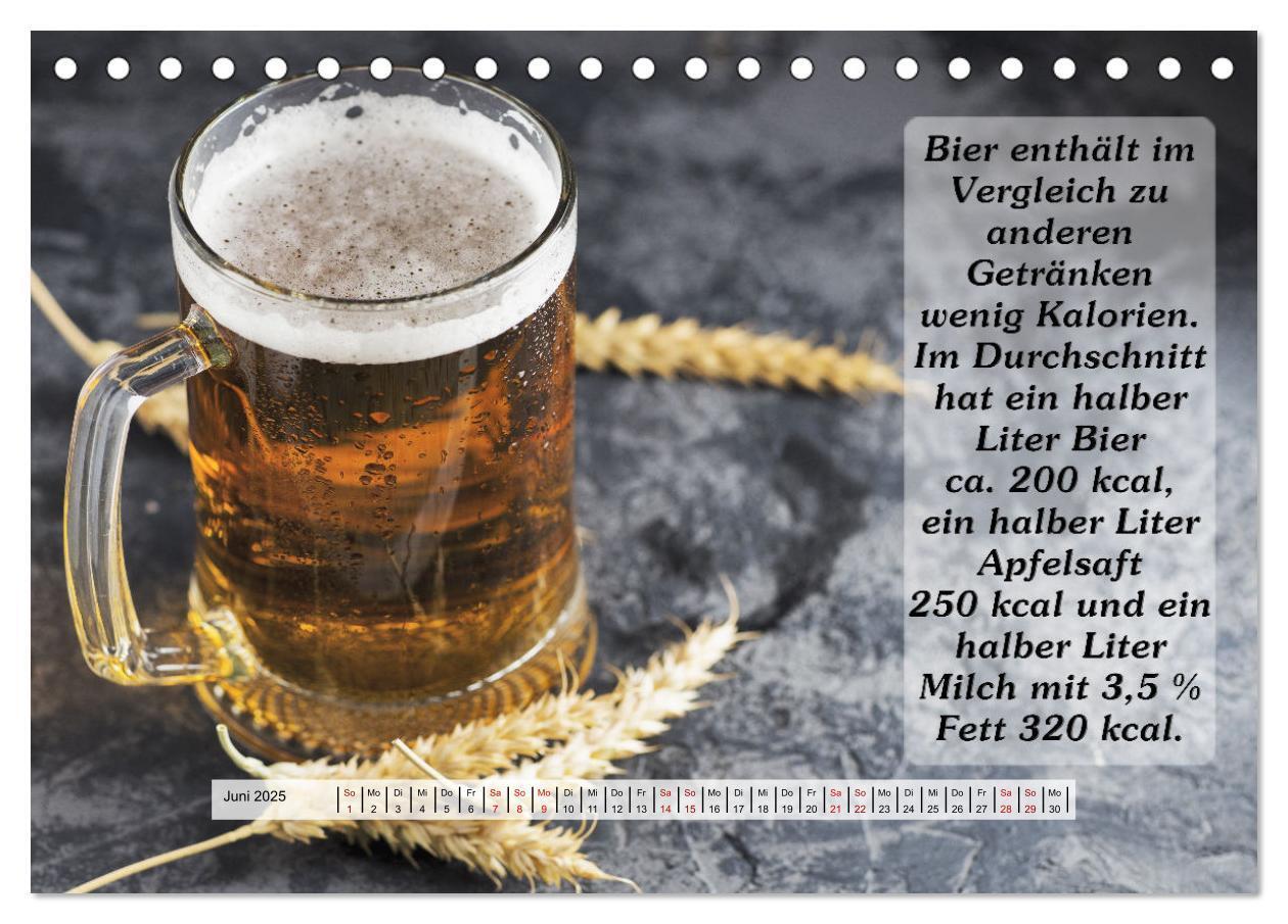 Bild: 9783435035946 | Wissenswertes über Bier (Tischkalender 2025 DIN A5 quer), CALVENDO...