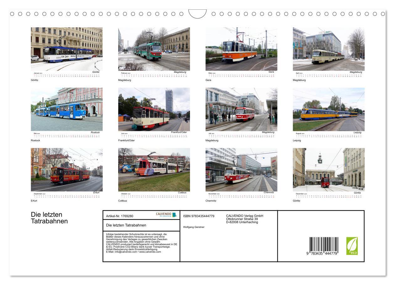 Bild: 9783435444779 | Die letzten Tatrabahnen (Wandkalender 2025 DIN A3 quer), CALVENDO...