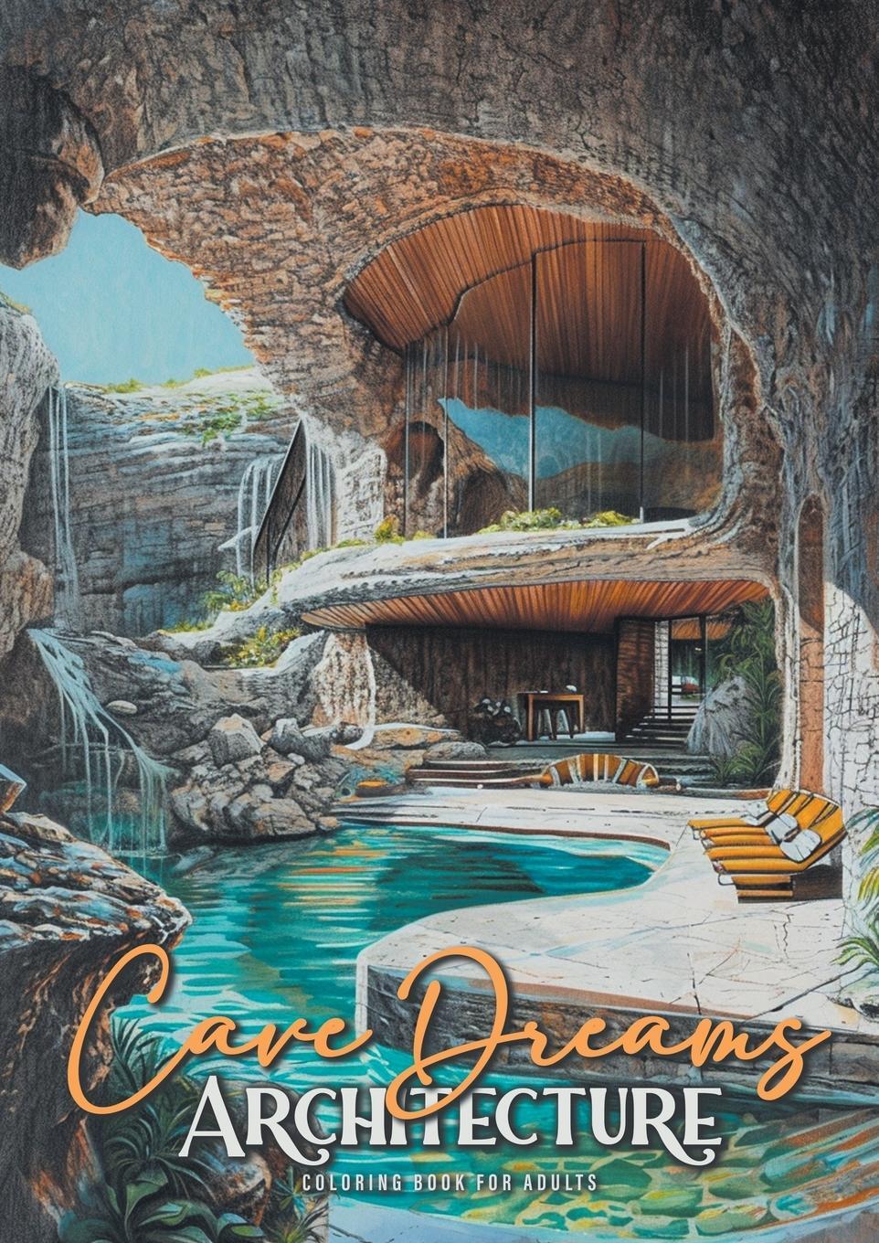 Cover: 9783758462597 | Cave Dreams Architecture Coloring Book for Adults | Monsoon Publising