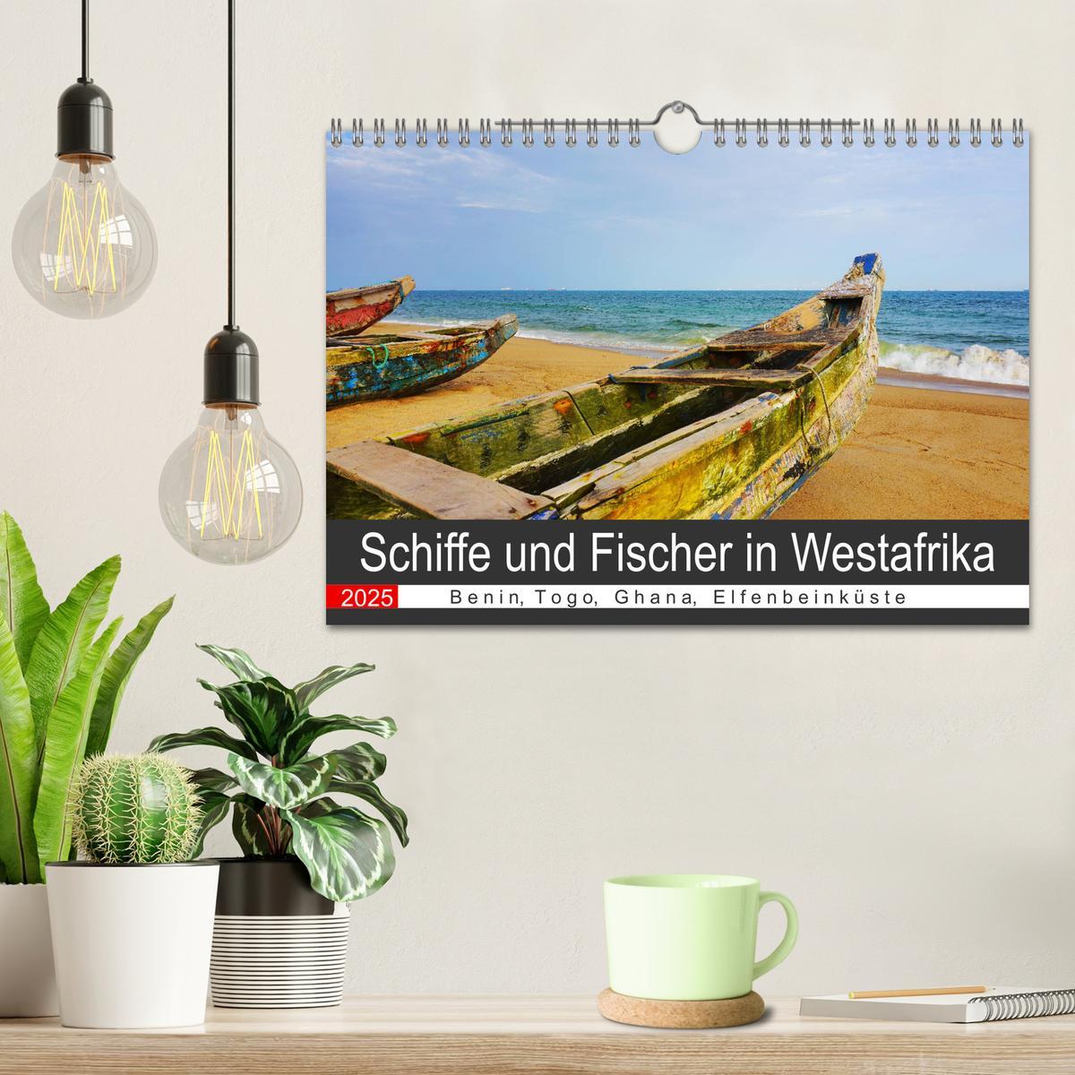 Bild: 9783435027804 | Schiffe und Fischer in Westafrika (Wandkalender 2025 DIN A4 quer),...