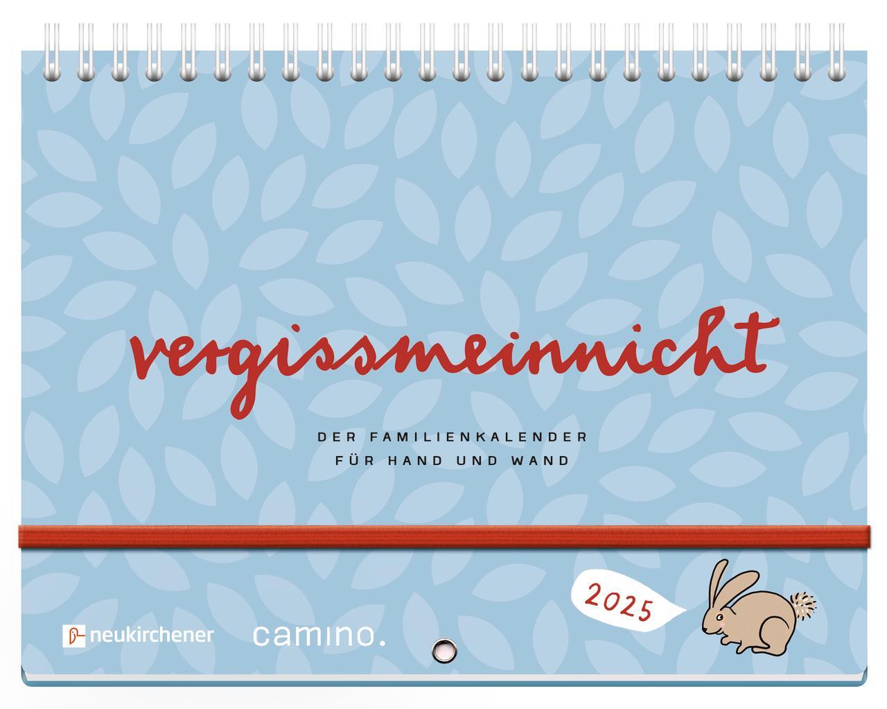 Cover: 9783761569788 | vergissmeinnicht 2025 - Der Familienkalender für Hand und Wand | Lerz