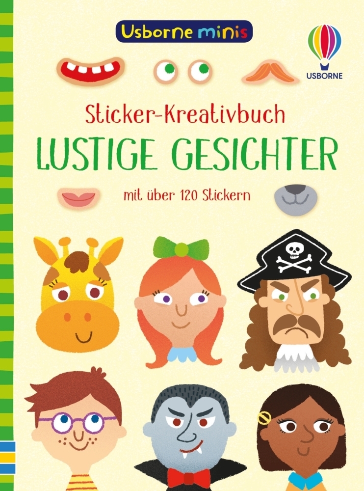 Cover: 9781035700806 | Usborne Minis - Sticker-Kreativbuch: Lustige Gesichter | Sam Smith