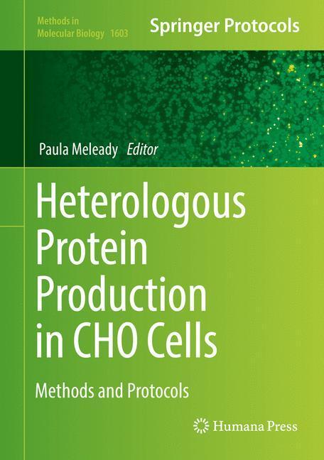 Cover: 9781493969715 | Heterologous Protein Production in CHO Cells | Methods and Protocols