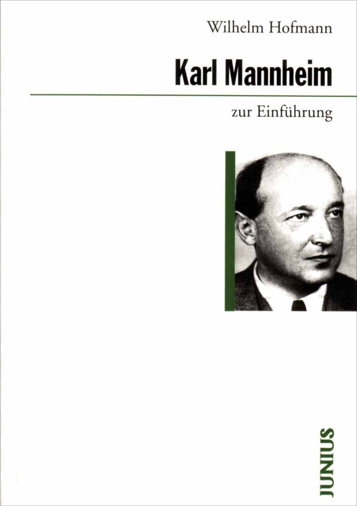 Cover: 9783885069386 | Karl Mannheim zur Einführung | Wilhelm Hofmann | Taschenbuch | 232 S.