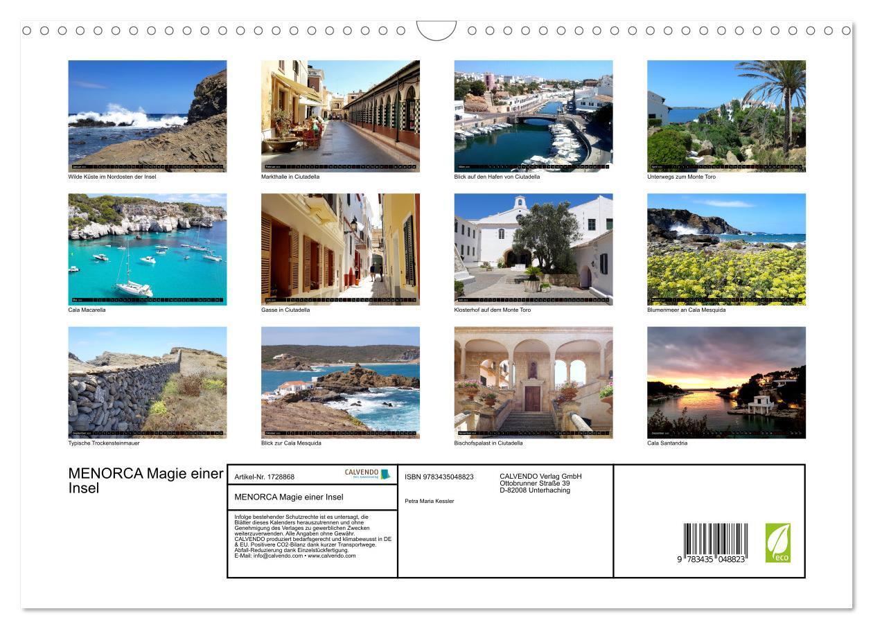 Bild: 9783435048823 | MENORCA Magie einer Insel (Wandkalender 2025 DIN A3 quer), CALVENDO...