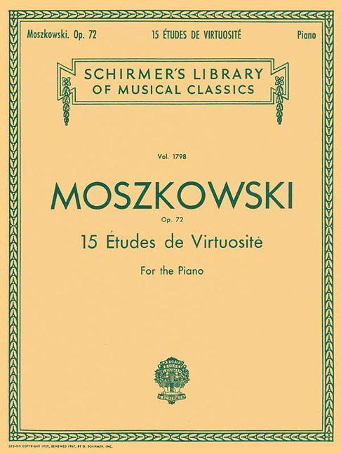 Cover: 9780793552023 | 15 Etudes de Virtuosite, Op. 72: Schirmer Library of Classics...