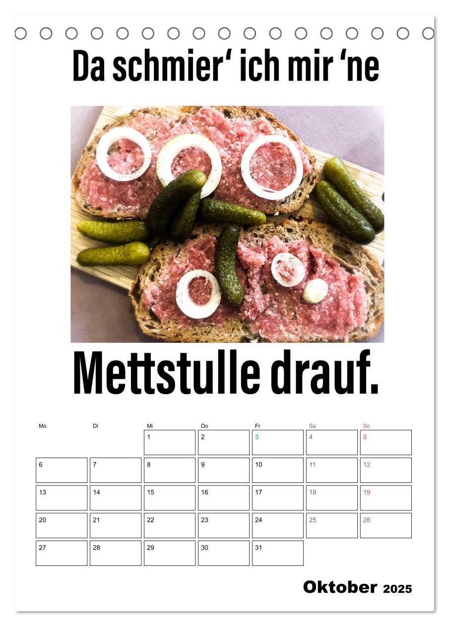 Bild: 9783435949434 | Mettkalender - Spread Some Mett. (Tischkalender 2025 DIN A5 hoch),...