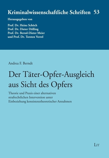 Cover: 9783643136435 | Der Täter-Opfer-Ausgleich aus Sicht des Opfers | Andrea F. Berndt