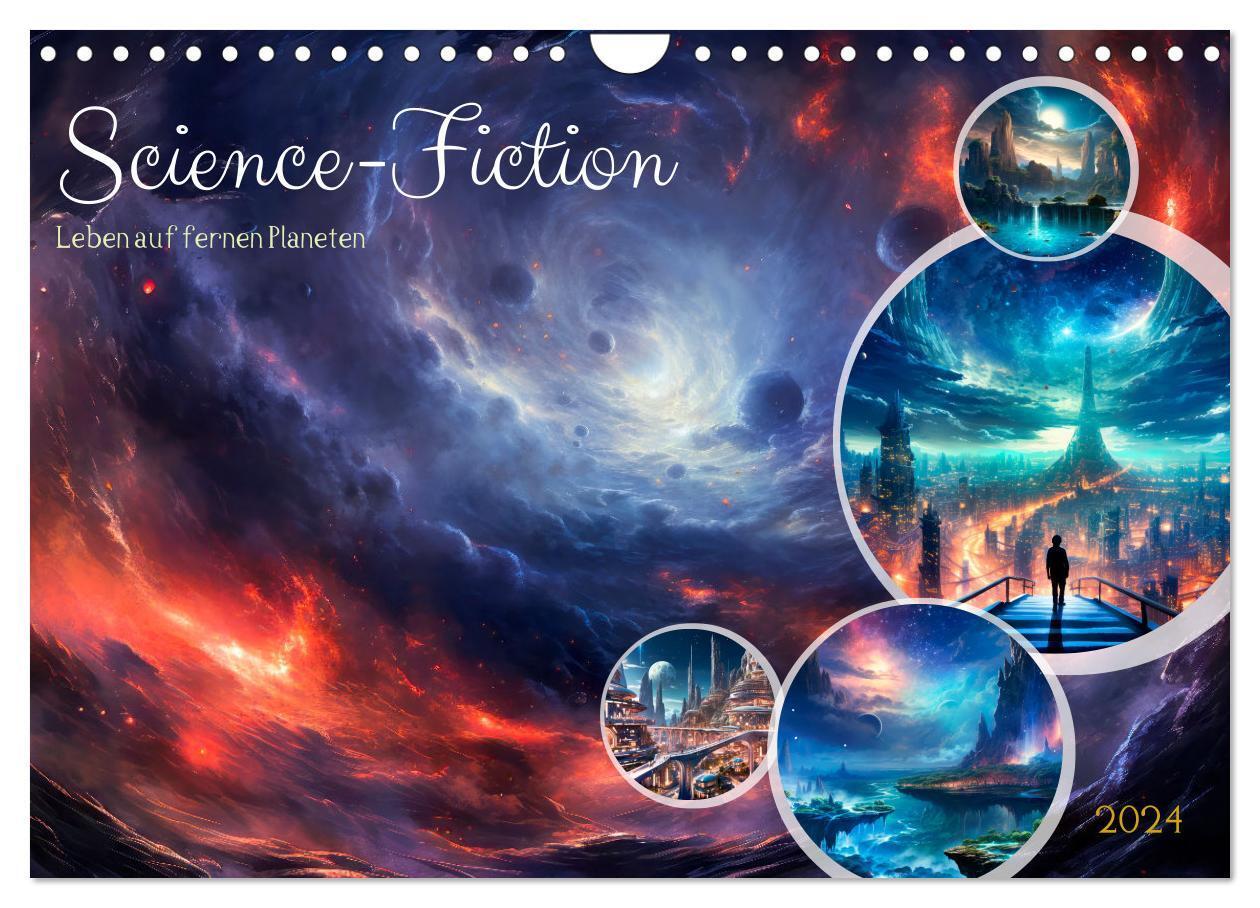 Cover: 9783383728037 | SCIENCE-FICTION Leben auf fernen Planeten (Wandkalender 2024 DIN A4...