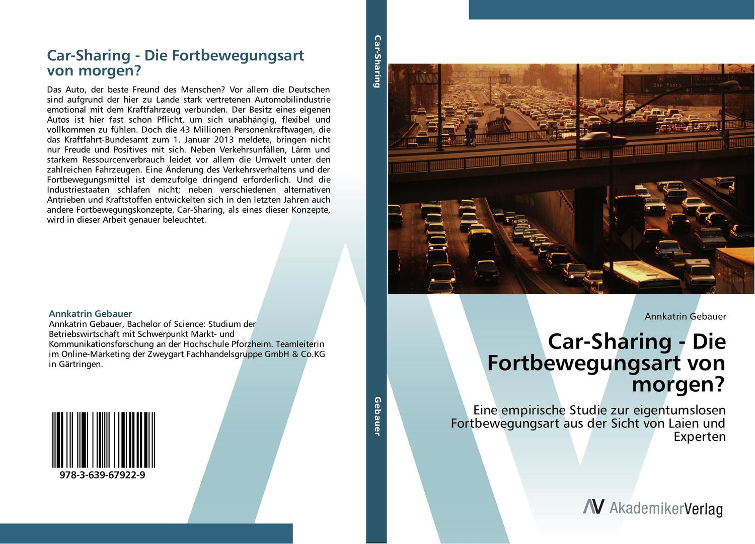Cover: 9783639679229 | Car-Sharing - Die Fortbewegungsart von morgen? | Annkatrin Gebauer