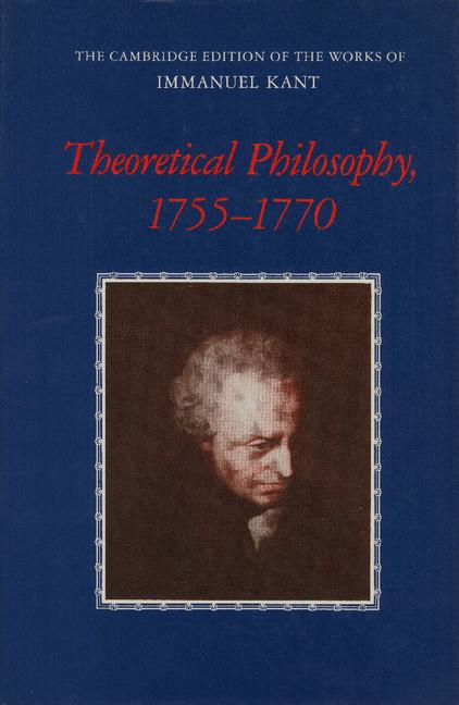 Cover: 9780521531702 | Theoretical Philosophy, 1755 1770 | Immanuel Kant | Taschenbuch | 2009