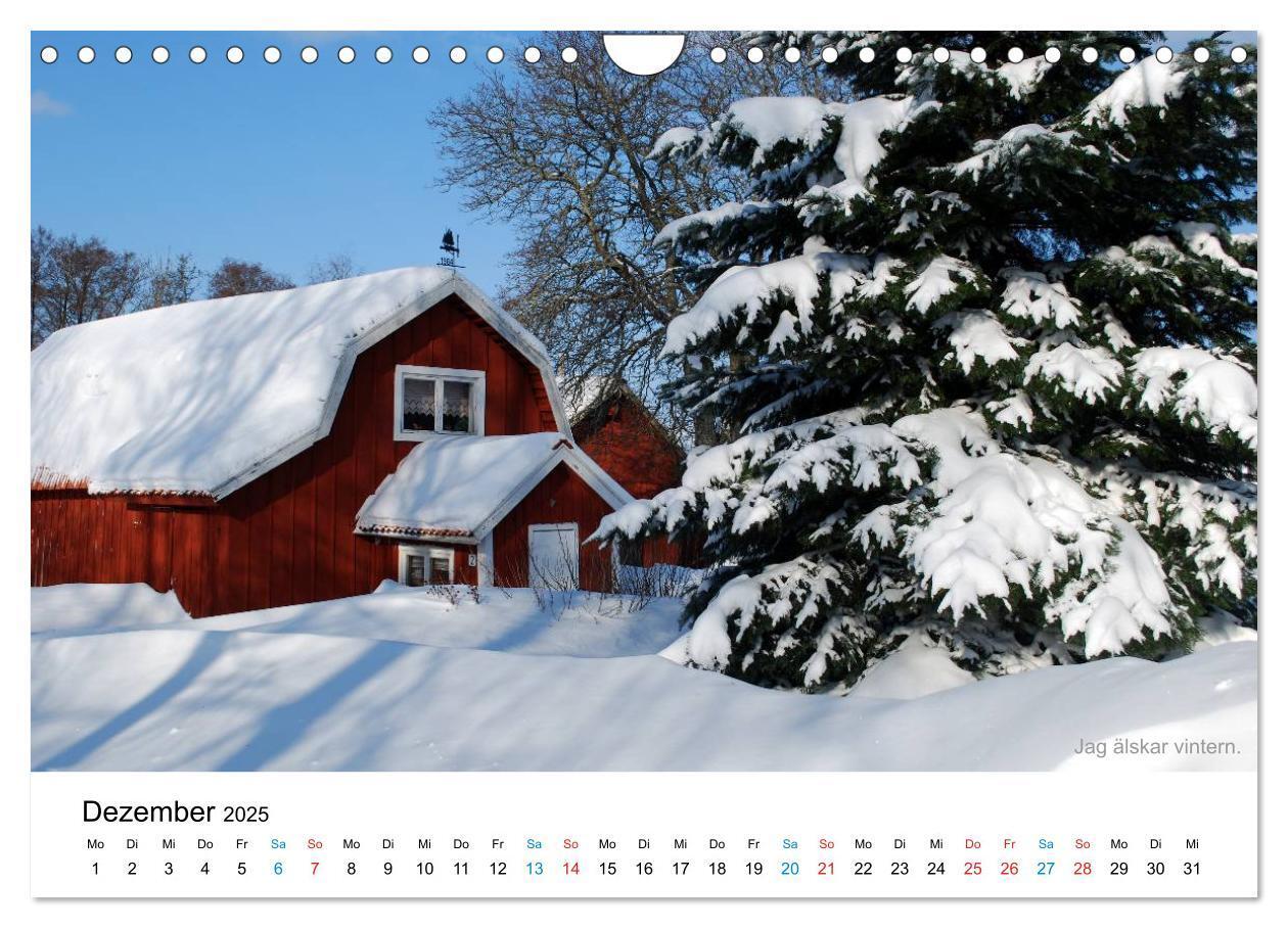 Bild: 9783435838233 | Schweden (Wandkalender 2025 DIN A4 quer), CALVENDO Monatskalender