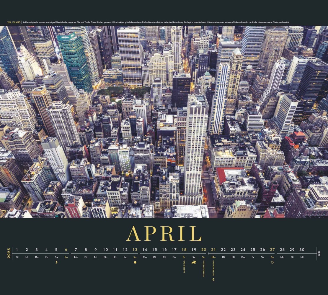 Bild: 4002725988805 | GEO - New York Wandkalender 2025, 50x45cm, Posterkalender mit...