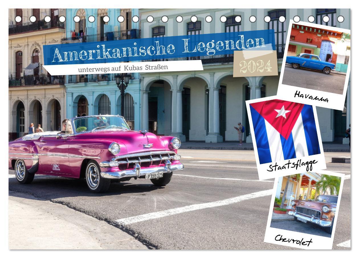 Cover: 9783383487231 | Amerikanische Legenden, unterwegs auf Kubas Straßen (Tischkalender...