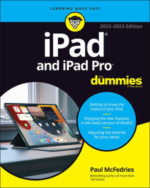 Cover: 9781119875734 | iPad and iPad Pro for Dummies | Paul McFedries | Taschenbuch | 2022