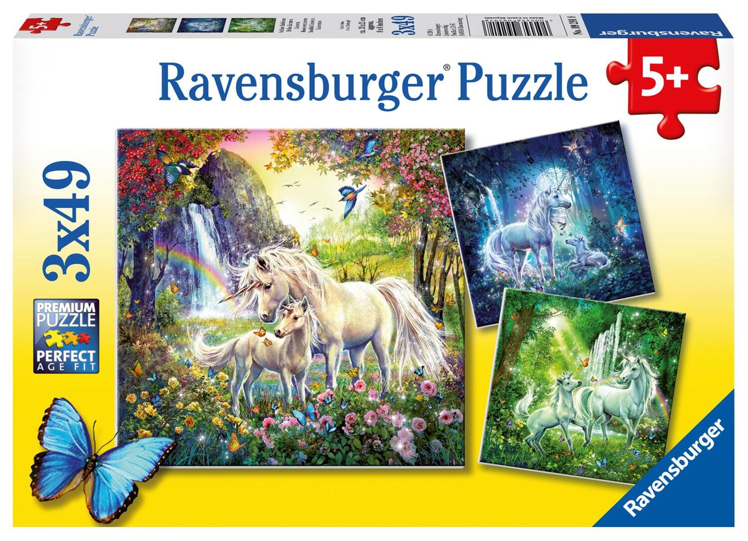 Cover: 4005556092918 | Schöne Einhörner. Puzzle 3 X 49 Teile | Spiel | Deutsch | 2014