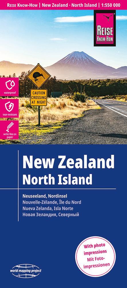 Cover: 9783831773961 | Reise Know-How Landkarte Neuseeland, Nordinsel 1:550.000 | Rump | 2 S.