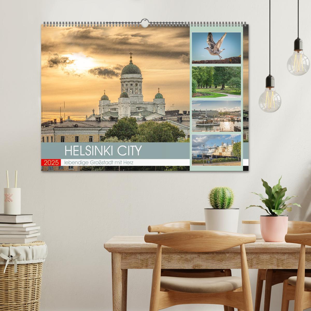 Bild: 9783383945304 | HELSINKI CITY (Wandkalender 2025 DIN A2 quer), CALVENDO Monatskalender