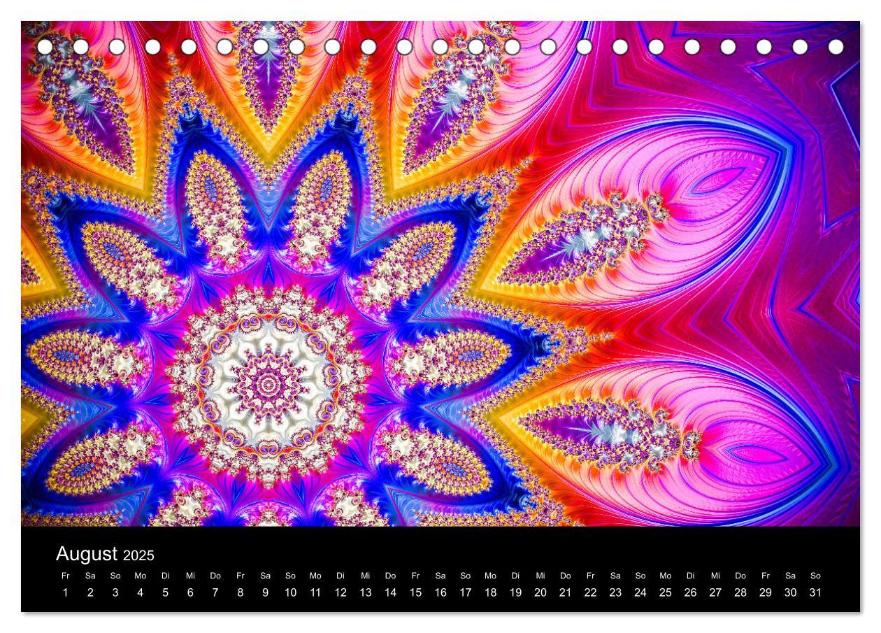 Bild: 9783435390687 | mandala-art (Tischkalender 2025 DIN A5 quer), CALVENDO Monatskalender