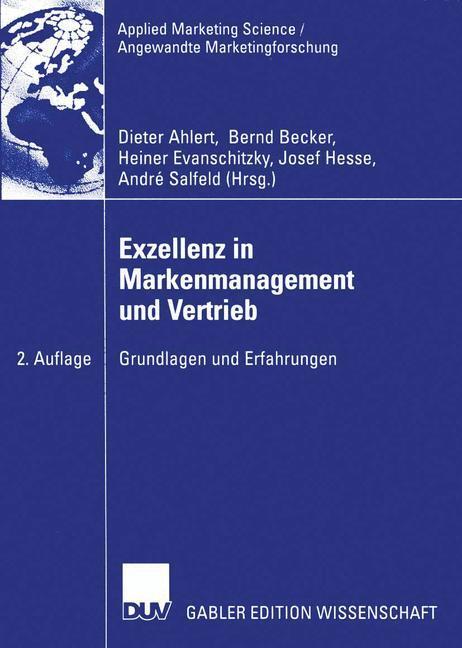 Cover: 9783835000278 | Exzellenz in Markenmanagement und Vertrieb | Dieter Ahlert (u. a.) | x