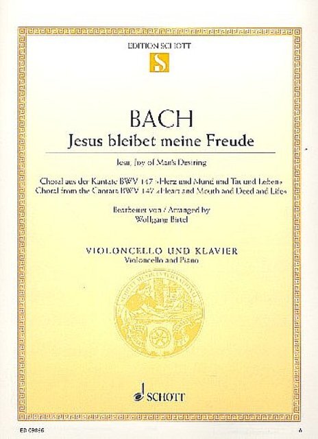 Cover: 9790001169356 | Jesus bleibet meine Freude | Johann Sebastian Bach | Buch | 8 S.