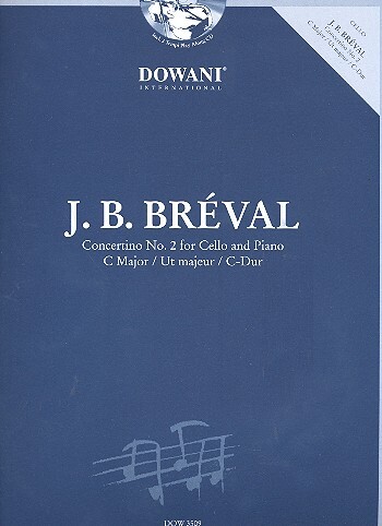 Cover: 9790501780587 | Concertino No. 2 for Cello and Piano in C Major | Jean-Baptiste Breval