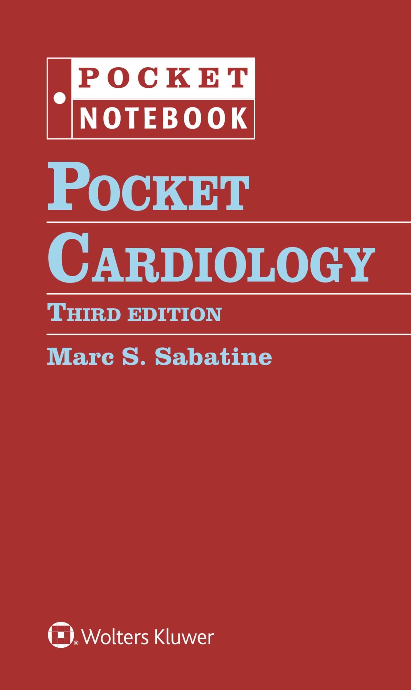 Cover: 9781975238735 | Pocket Cardiology | Marc Sabatine | Taschenbuch | Spiralbindung | 2024