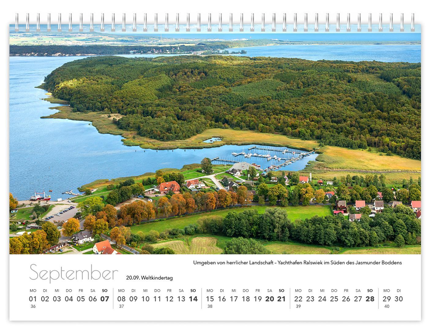 Bild: 9783910680845 | Kalender Rügen Luftaufnahmen kompakt 2025 | K4 Verlag (u. a.) | 2025